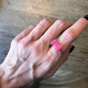 Kate Spade Hot Pink Bow Ring